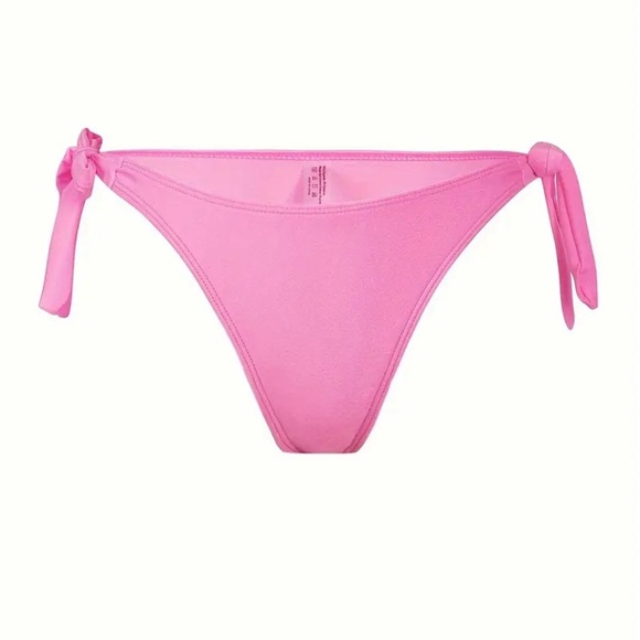 Pink Halter Push Up Tie Side Bikini Set - Picture 5 of 7